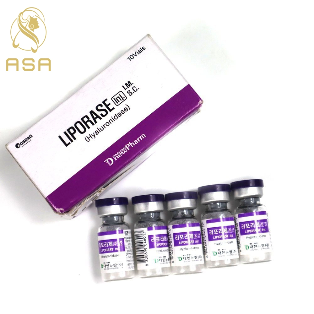 Korean Original Brand Enzyme Removal Ha Hyaluronic Acid Dissolving Liprase Hyaluronidase Dissolving Agent Injection